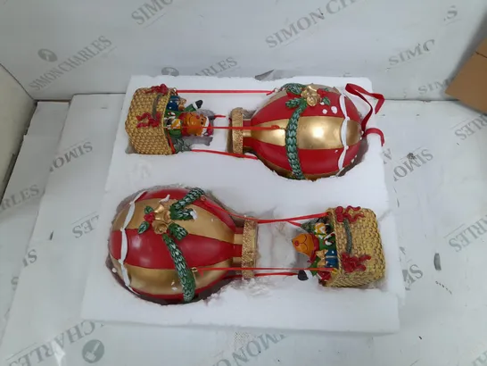 BOXED REINDEER HOT AIR BALLON CHRISTMAS DECOR 