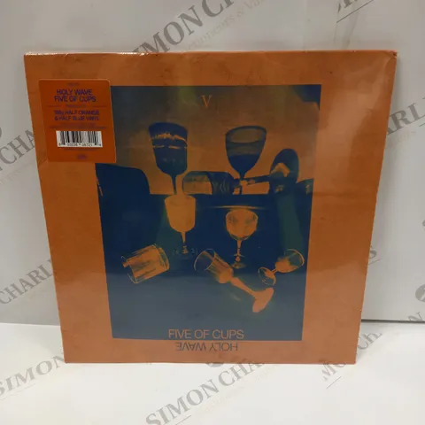 SLEEVED & SEALED HOLY FIVE WAVE OF CUPS 180G HALF ORANGE & HALF BLUE VIYNL LIMITED EDITION