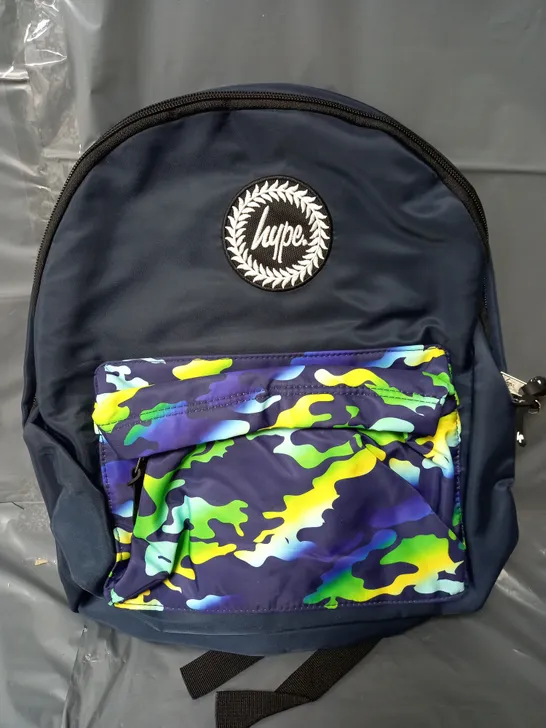 HYPE NAVY WITH CAMO GRADIENTS BACKPACK