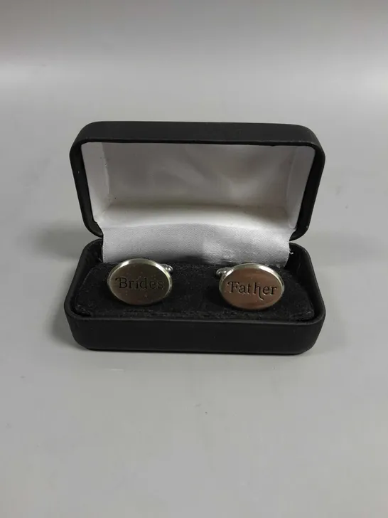 BOXED BRIDES FATHER CUFF LINKS 