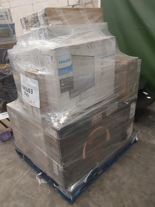 PALLET OF APPROXIMATELY 17 UNPROCESSED RAW RETURN MONITORS TO INCLUDE;