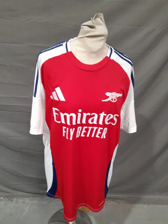 ADIDAS ARSENAL FOOTBALL CLUB SHIRT - WHITE 4 - LARGE