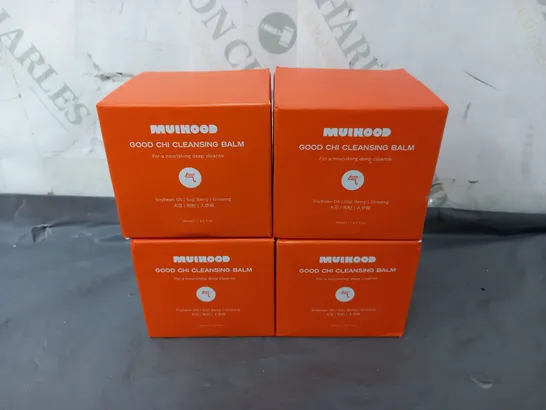 4 BOXED MUIHOOD GOOD CHI CLEANSING BALM (4 x 100ml)