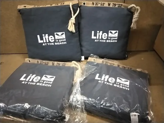 BOX OF 11 LIFE IS GOOD AT THE BEACH CUSHIONS