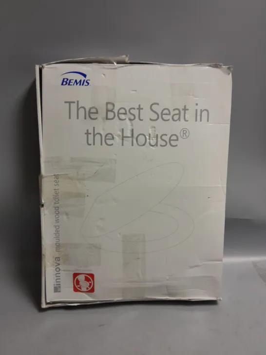 BOXED BEMIS AMERICAN INNOVA MOULDED WOOD TOILET SEAT 