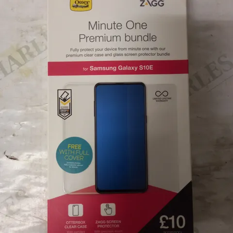 LOT OF 5 ZAGG MINUTE ONE PREMIUM BUNDLES FOR SAMSUNG GALAXY S10E