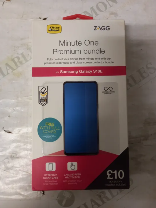 LOT OF 5 ZAGG MINUTE ONE PREMIUM BUNDLES FOR SAMSUNG GALAXY S10E