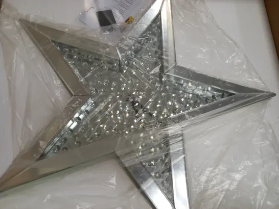 JULIEN MACDONALD ENCAPSULATED CRYSTAL STAR CLOCK - COLLECTION ONLY