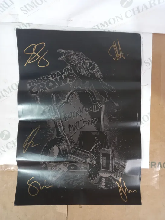 LOT OF 3 SIGNED THOSE DAMN CROWS POSTERS