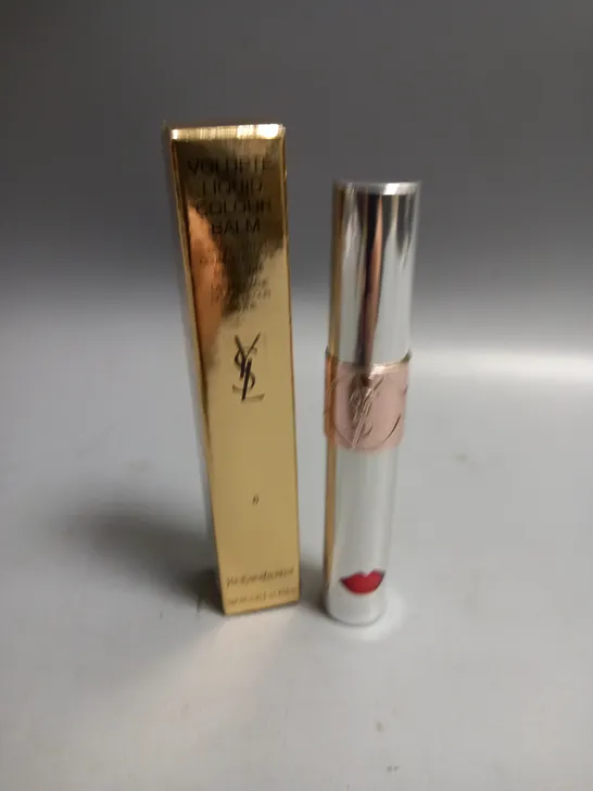 BOXED YVES SAINT LAURENT VOLUPTE LIQUID COLOUR BALM UNDRESS ME CORAL 6ML