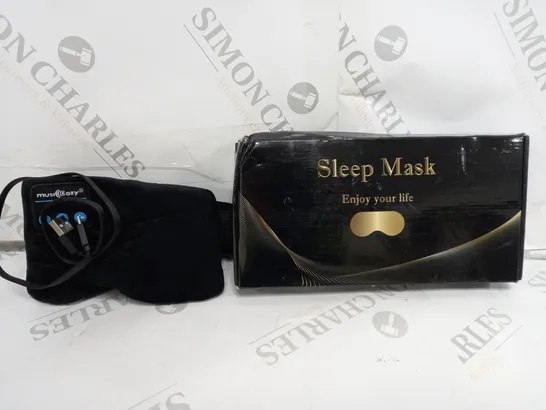 BOXED UNBRANDED SLEEP MASK IN BLACK