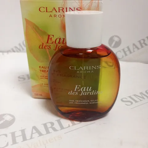 BOXED CLARINS AROMA EAU DES JARDINS EAU DE SOINS TREATMENT FRAGRANCE 100ML