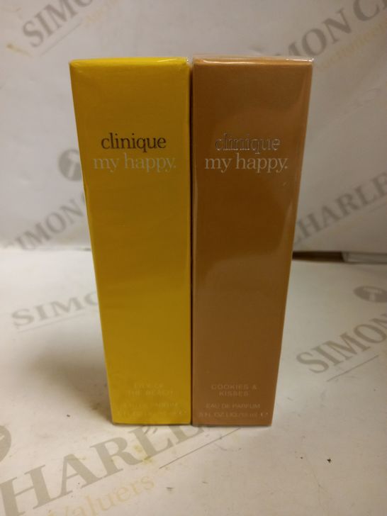 LOT OF 2 SEALED CLINIQUE MY HAPPY EDP (2 X 15ML)
