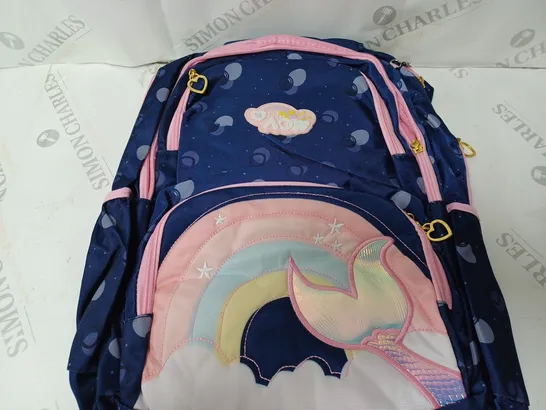 GIRLS POWER BACKPACK BLUE/PINK