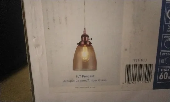 BOXED ARIENNE 1 LIGHT BELL PENDANT