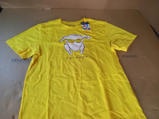 FRIENDS THEMED YELLOW T-SHIRT - L