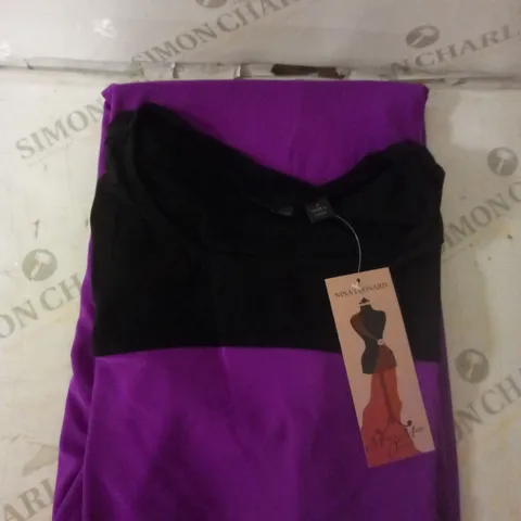 NINA LEONARD PURPLE DRESS SIZE SMALL