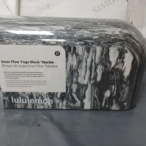 LULULEMON INNER FLOW YOGA BLOCK MARBLE