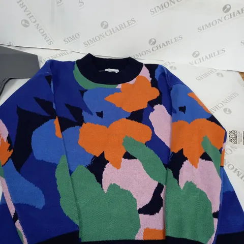 NEVER FULLY DRESSED MULTI COLOURED JUMPER - MEDIUM 