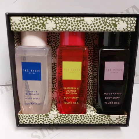 BOXED TED BAKER BODY SPRAY TRIO