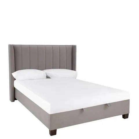 BOXED GRADE 1 DAKOTA VELVET DOUBLE BED FRAME (5 BOXES)