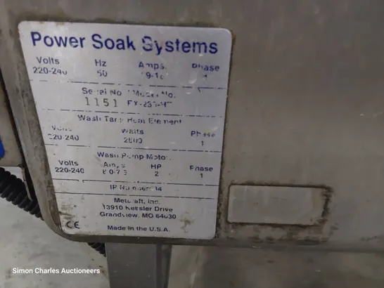 POWER SOAK WASH SYSTEM 