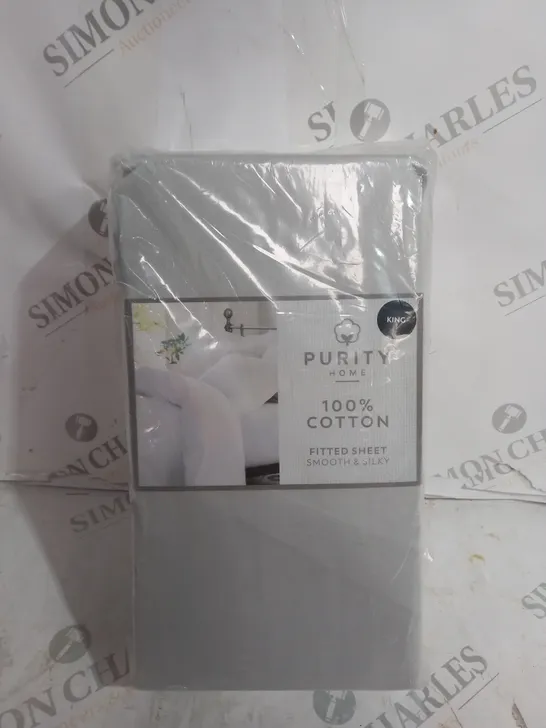 PURITY HOME FITTED SHEET SMOOTH & SILKY - KING SIZE