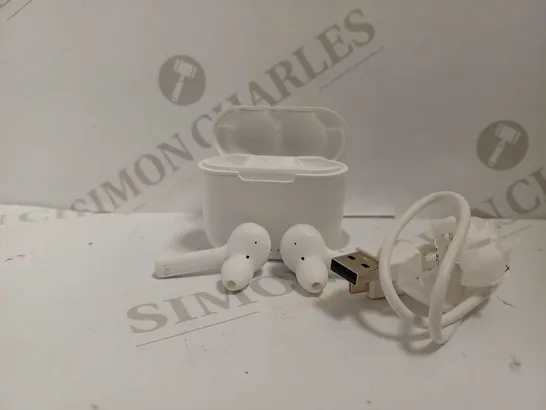 WIRELESS NOISE CANCELLING EARPHONES IN WHITE