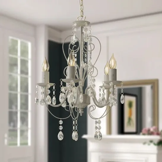 BOXED LILLIE 5-LIGHT CANDLE STYLE CHANDELIER 