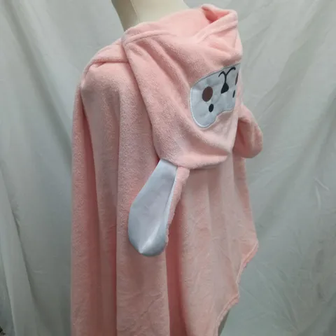 PINK BUNNY HOODED SLEEPING BLANKET / DRESSING GOWN 