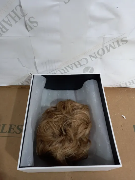 EASILOCKS HD FIBRE ELASTICATED SCRUNCHIE SAND AND VANILLA 