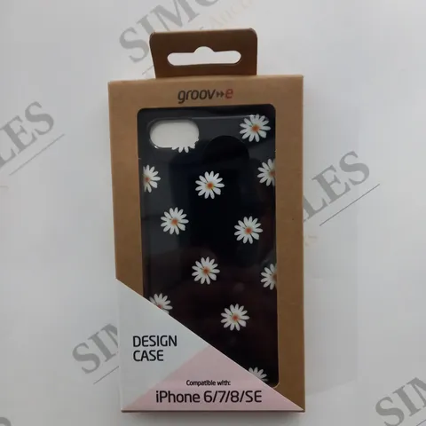 APPROXIMATELY 100 BRAND NEW BOXED AND SEALED GROOV-E DAISY DESIGN CASE GV-MP028 COMPATIBLE WITH IPHONE 6/7/8/SE INCLUDES SCRATCH PROTECTION, WIRELESS CHARGING SUPPORT ETC.