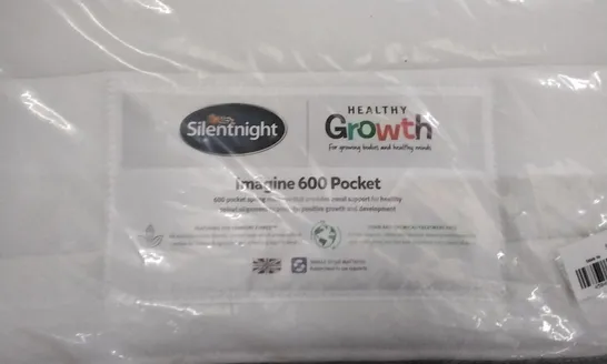 QUALITY BAGGED SILENTNIGHT HEALTHY GROWTH IMAGINE 600 POCKET SINGLE 3FT MATTRESS