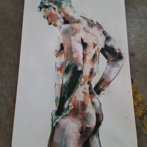 BOXED MALE FIGURE 8 - 1 - 19 BY THOMAS DONALDSON WRAPPED CANVAS 