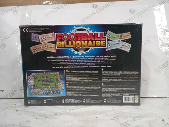 FOOTBALL BILLIONAIRE BOARD GAME