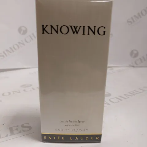 SEALED ESTEE LAUDER KNOWING EAU DE PARUM - 75ML