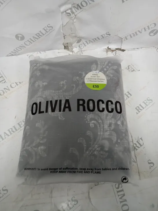 OLIVIA ROCCO KING DUVET SET 