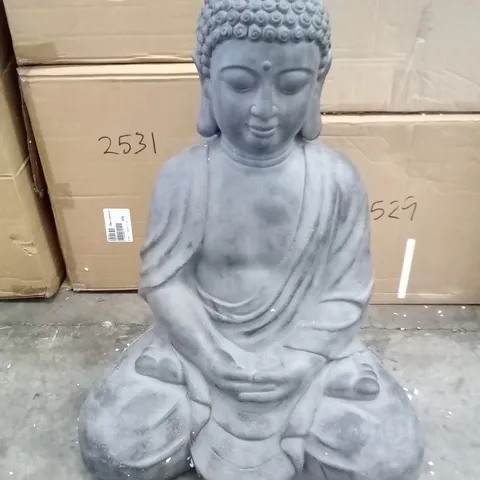 BOXED LARGE SITTING BUDHA FIGURE