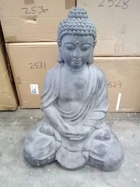 BOXED LARGE SITTING BUDHA FIGURE