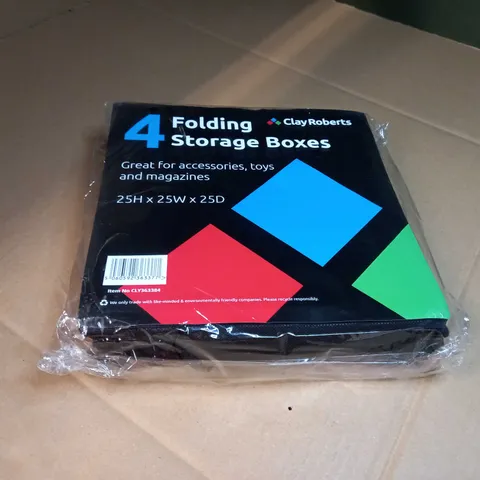 PACKAGED 4 FOLDING STORAGE BOXES