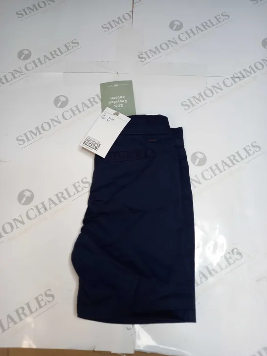 H&M NAVY CHINO SHORTS - 1- 2 YRS