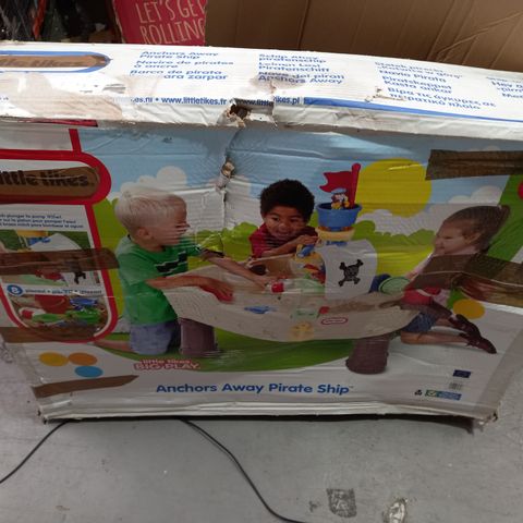 BOXED LITTLE TIKES ANCHORS AWAY PIRATE SHIP WATER TABLE 