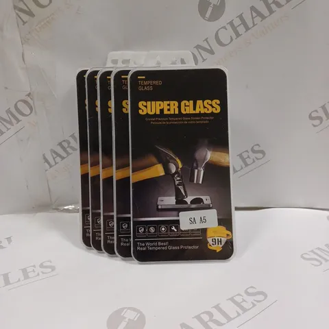 BOX OF 5 SUPER GLASS TEMPERED GLASS SCREEN PROTECTORS