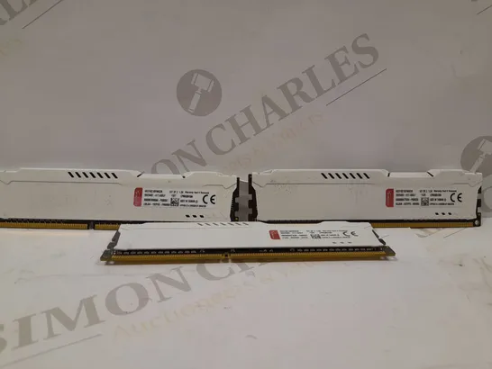 KINGSTON 8GB(2X4GB) HX318C10FWK2/8 HYPERX FURY WHITE DDR3