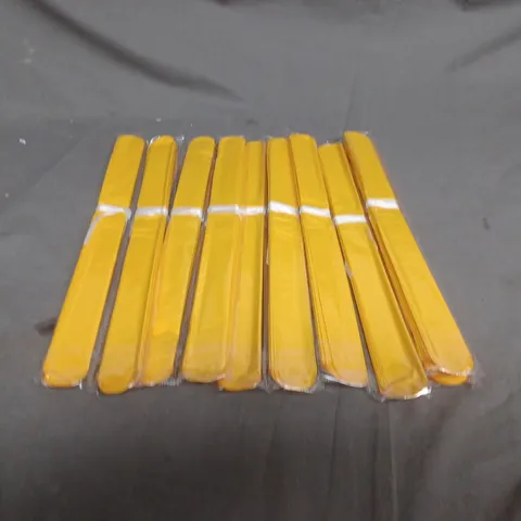 LARGE QUANTITY OF TISSUE PAPER DECORATIONS IN YELLOW