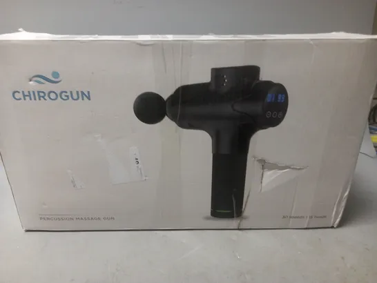 BOXED CHIROGUN PERCUSSION MASSAGE GUN 