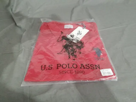 US POLO ASSN RED TSHIRT SIZE XL