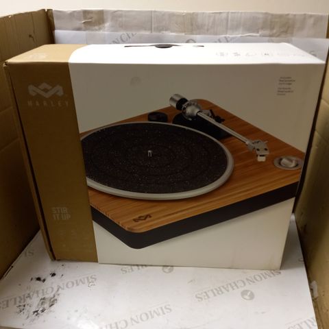 BOXED HOUSE OF MARLEY STIR IT UP RECORD PLAYER