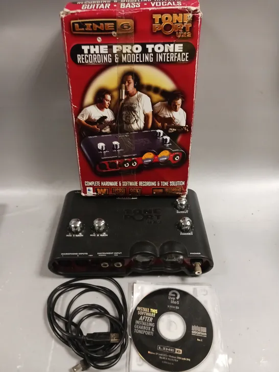 BOXED LINE 6 THE PRO TONE RECORDING & MODELLING INTERFACE 