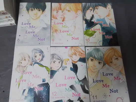 LOT OF 12 LOVE ME LOVE ME NOT NOVELS BY IO SAKISAKA - VOLUMES 1-12